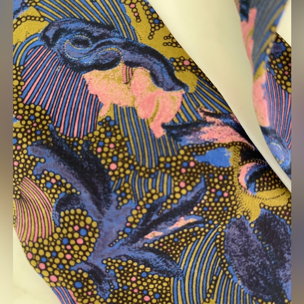 Pierre Balmain Couture Vintage 80s Italian Silk Tie NOS Designer New Old Stock - Picture 10 of 10